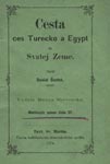Cover of the booklet Cesta ces Turecko a Egypt do Svatej Zeme